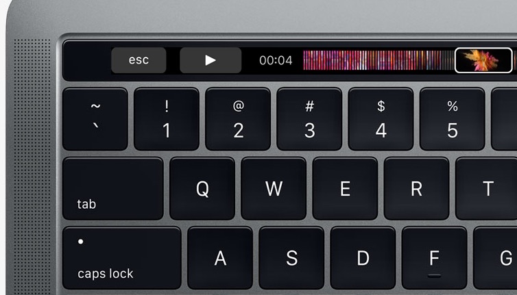Использование клавиши Escape на сенсорной панели MacBook Pro