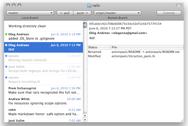 Git GUI для Mac: Gitbox