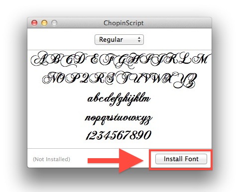 Как установить шрифты и удалить шрифты в Mac OS X