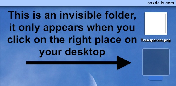 Сделайте невидимую папку и скрывайте файлы на виду на Mac