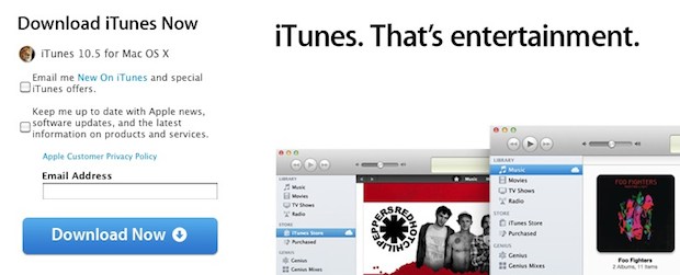 Выпущен iTunes 10.5, загрузите сейчас, чтобы подготовиться к iOS 5 и iCloud