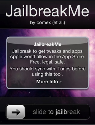 Легкий побег из тюрьмы iPhone с помощью JailbreakMe