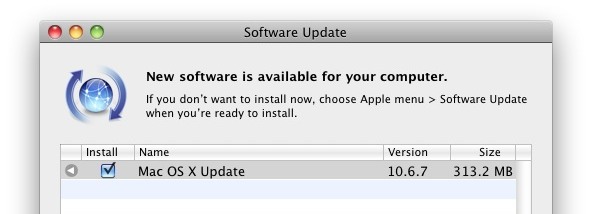 Обновление Mac OS X 10.6.7 доступно для загрузки