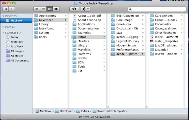 Как установить размер столбца по умолчанию в Mac OS X Finder Windows