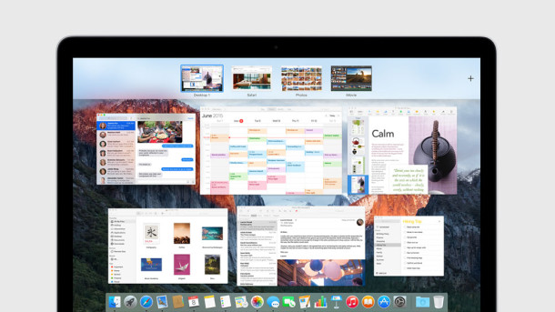 Быстрое закрытие областей рабочего стола в Mission Control для Mac OS X
