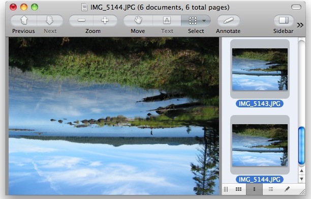 Как перевернуть и повернуть изображения в Mac OS X с предварительным просмотром