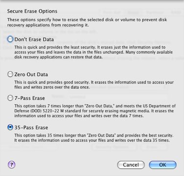 Безопасное форматирование жесткого диска Mac