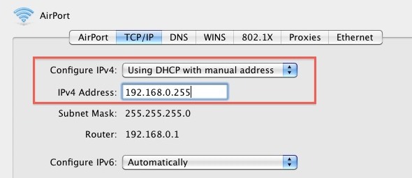 Как установить статический IP-адрес на Mac