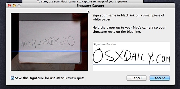 Подписание PDF-файлов цифровой подписью в Mac OS X Preview