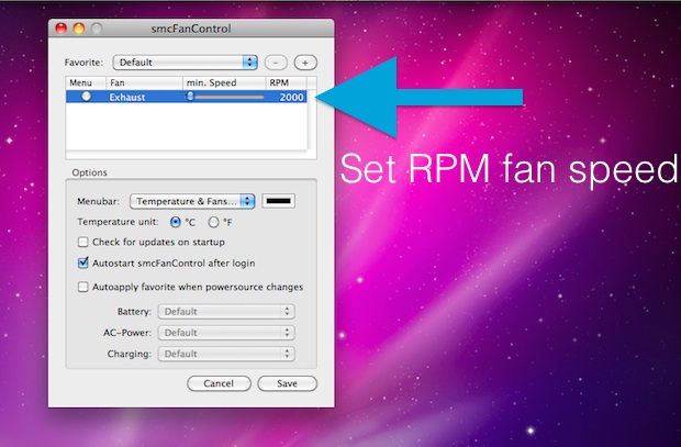 Как контролировать скорость вращения вентилятора вашего ноутбука Mac с помощью SMCFanControl