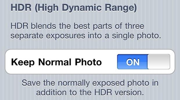 Остановите iPhone HDR от сохранения двух фотографий