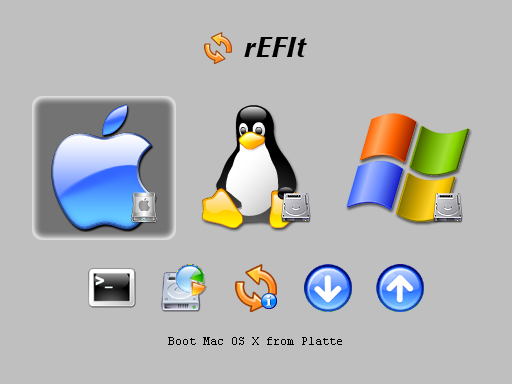 Тройная загрузка Mac, Windows и Linux с rEFIt без использования Boot Camp