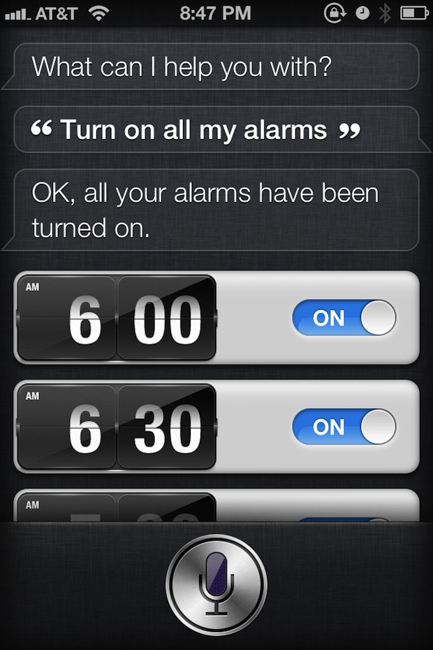 Хотите спать?  Скажите Siri, чтобы она отключила все будильники iPhone