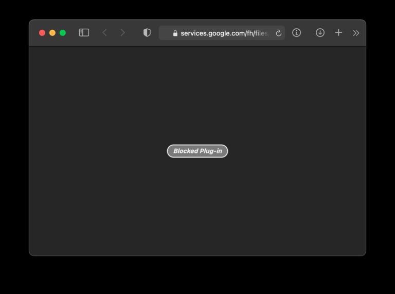 Как исправить ошибку PDF Safari «Заблокированный плагин» на Mac