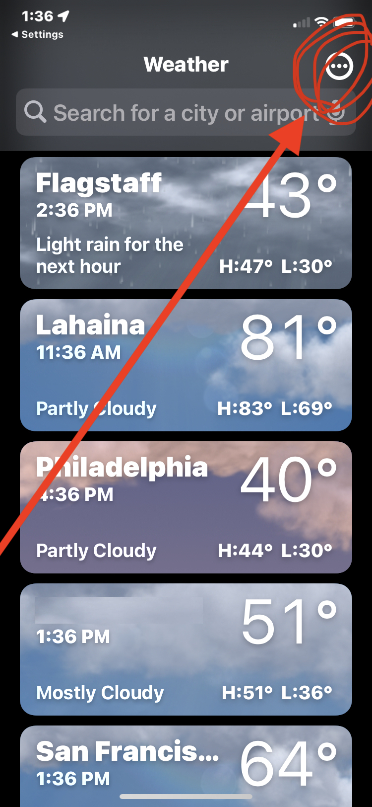 Получайте уведомления о дожде и снеге на iPhone для вашего текущего местоположения
