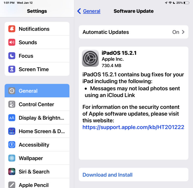 Выпущено обновление iOS 15.2.1 и iPadOS 15.2.1 для iPhone и iPad