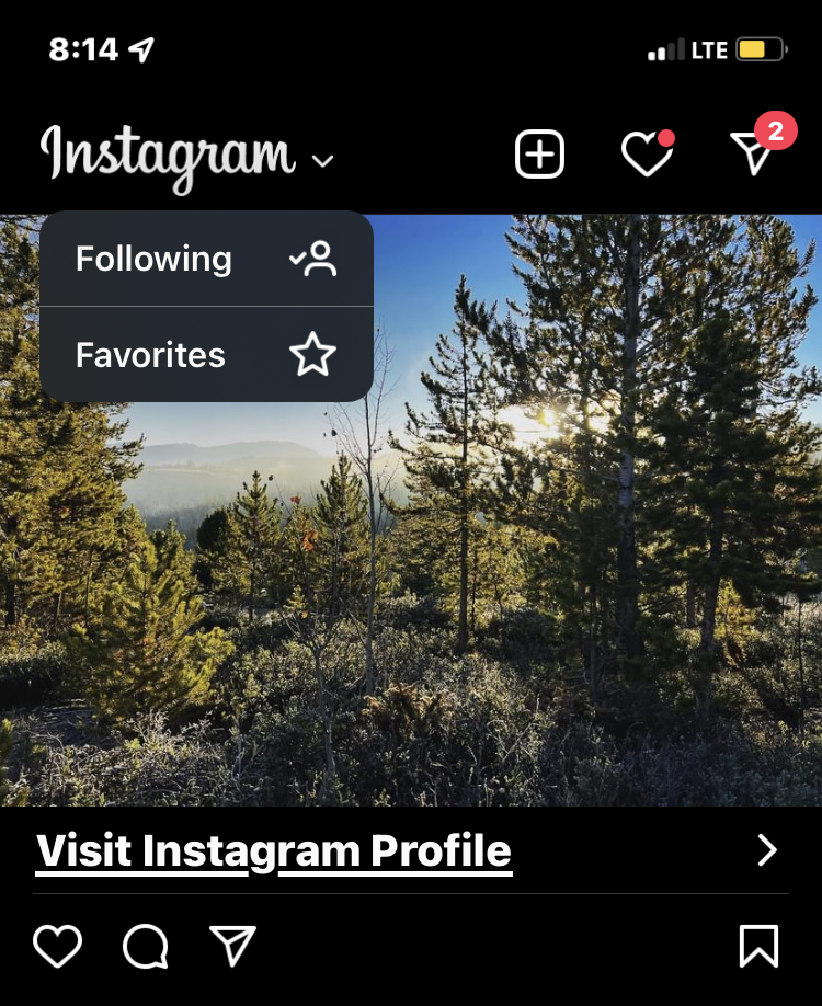 Как просмотреть ленту Instagram в хронологическом порядке