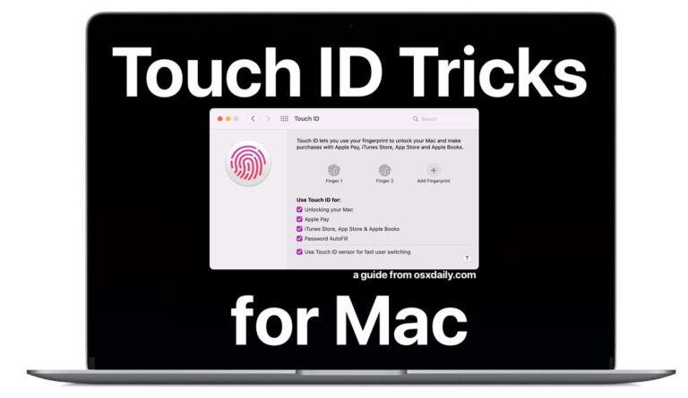 12 очень полезных трюков с Touch ID для Mac