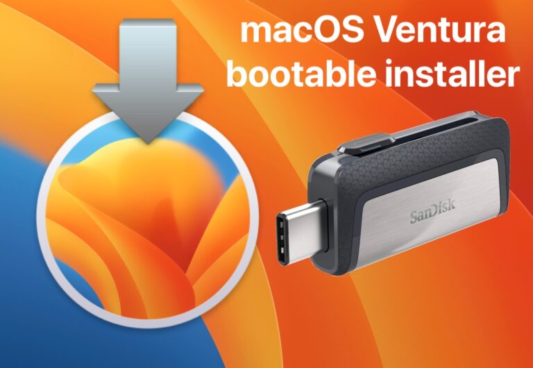 Как создать загрузочный установочный USB-накопитель MacOS Ventura