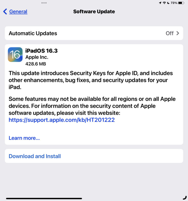 Обновление iPadOS 16.3 доступно для загрузки