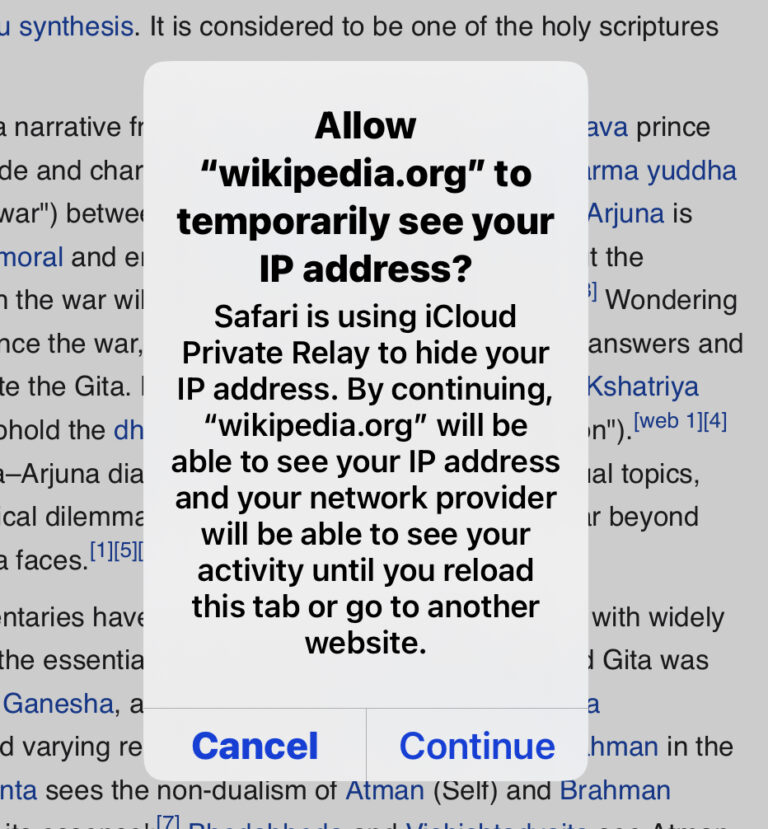 Как отключить частную ретрансляцию iCloud для определенного веб-сайта на iPhone и iPad