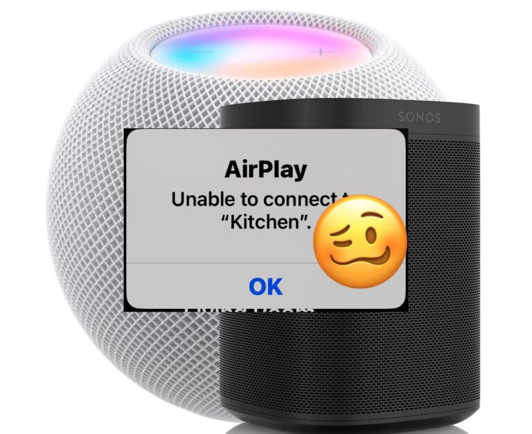 Навсегда исправить AirPlay «Невозможно подключиться» к ошибкам HomePod