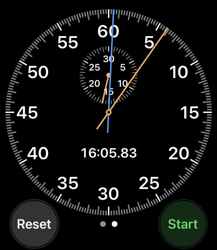 Как использовать аналоговый секундомер на iPhone