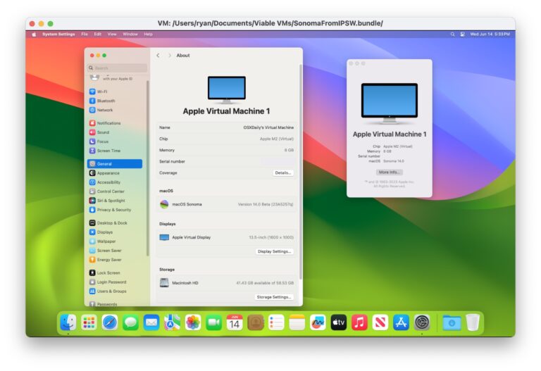 Как перейти на бета-версию MacOS Sonoma на виртуальной машине