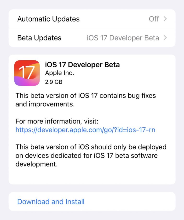 Доступна загрузка iOS 17 Beta 3 уже сейчас