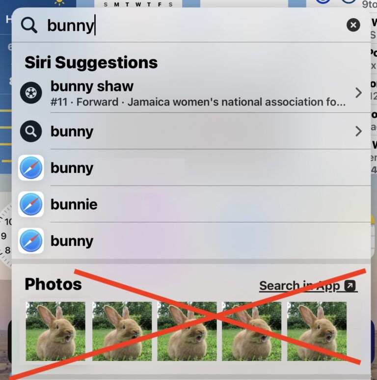 Как запретить показ фотографий в поиске Spotlight на iPhone и iPad