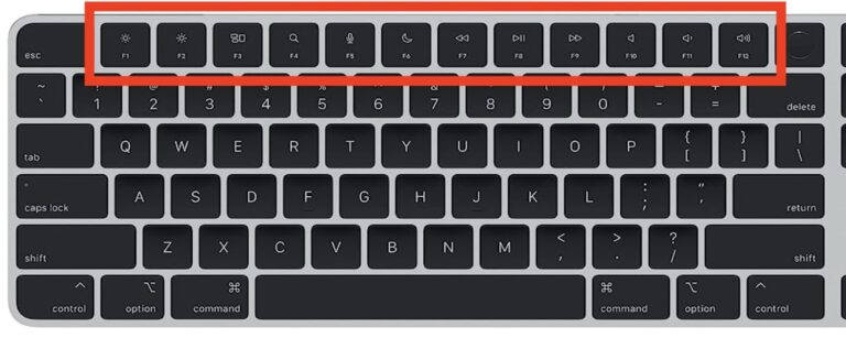 Как поменять местами функциональные клавиши (F1, F2 и т. д.) в MacOS Sonoma