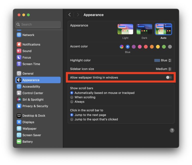 Как запретить Mac Windows менять цвет и оттенок