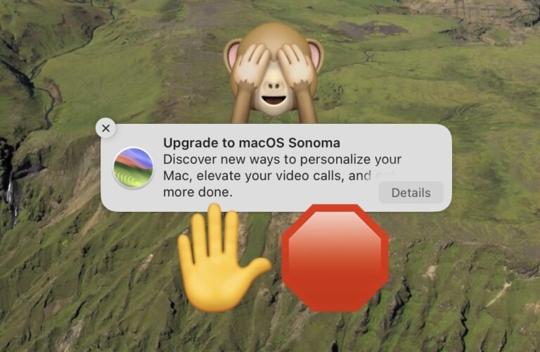 Как остановить уведомления «Обновление до MacOS Sonoma» на Mac