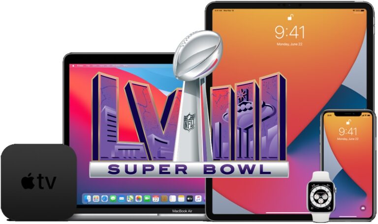 Как смотреть Super Bowl 58 бесплатно с iPhone, Apple TV, Mac, iPad, через Интернет